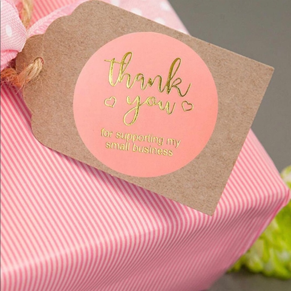 NEW Poshmark Packages "Thank You!" Shipping Supplies - 250 1" Round Stickers - Picture 1 of 6
